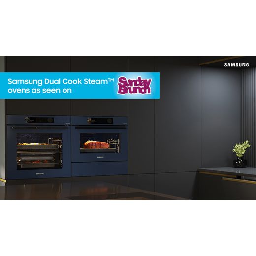 Samsung Bespoke Series 5 Compact Electric Single Oven - Black Glass - Annotation - As seen on Sunday Brunch